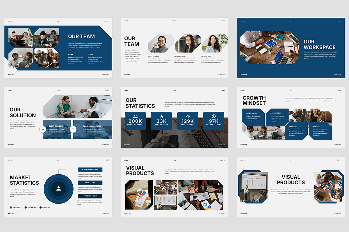 Lunmo : Pitch Deck Powerpoint, a Presentation Template by Punkl Camp (Photo 6 of 7)