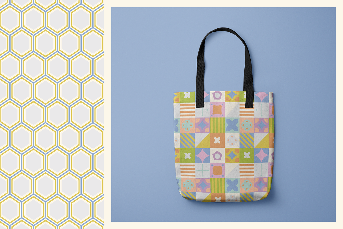 Sorbet Tiles Seamless Patterns, a Pattern Graphic by KT Designs (Photo 6 of 8)