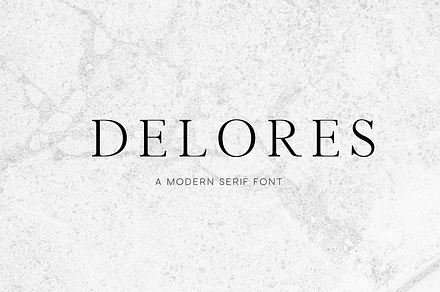 Delores - A Modern Serif Font