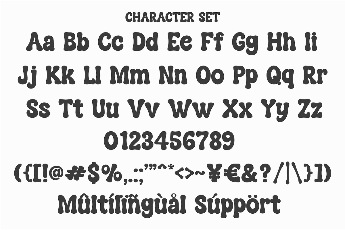 Grove Chunky - Retro Groovy Font, a Handwritten Font by SaktiAvellin (Photo 8 of 9)