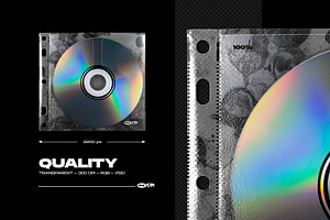 CD Plastic Bag Mockup