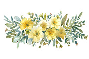 Sunny Yellow Floral Set, an Illustration by Designs_River (Thumbnail 6 of 11)