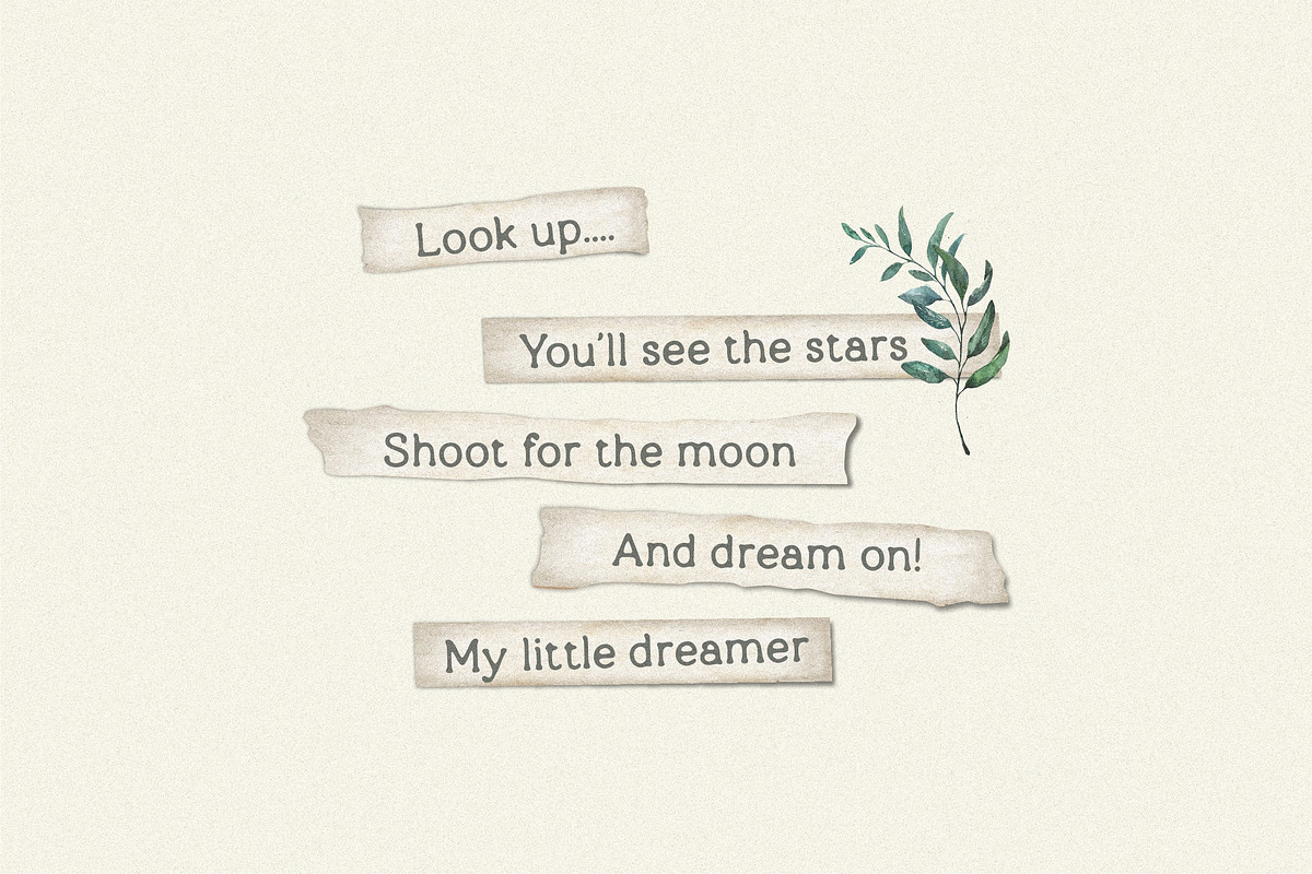 Absolutely Vintage Serif Font, a Serif Font by Letteralle Studios (Photo 4 of 11)