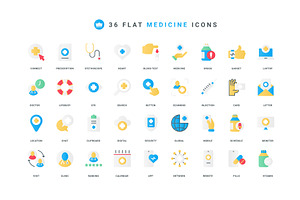 Medical services hospital icons, a Healthcare Illustration by Lemberg Vector