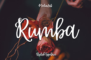 Rumba Script, a Script Font by supfonts
