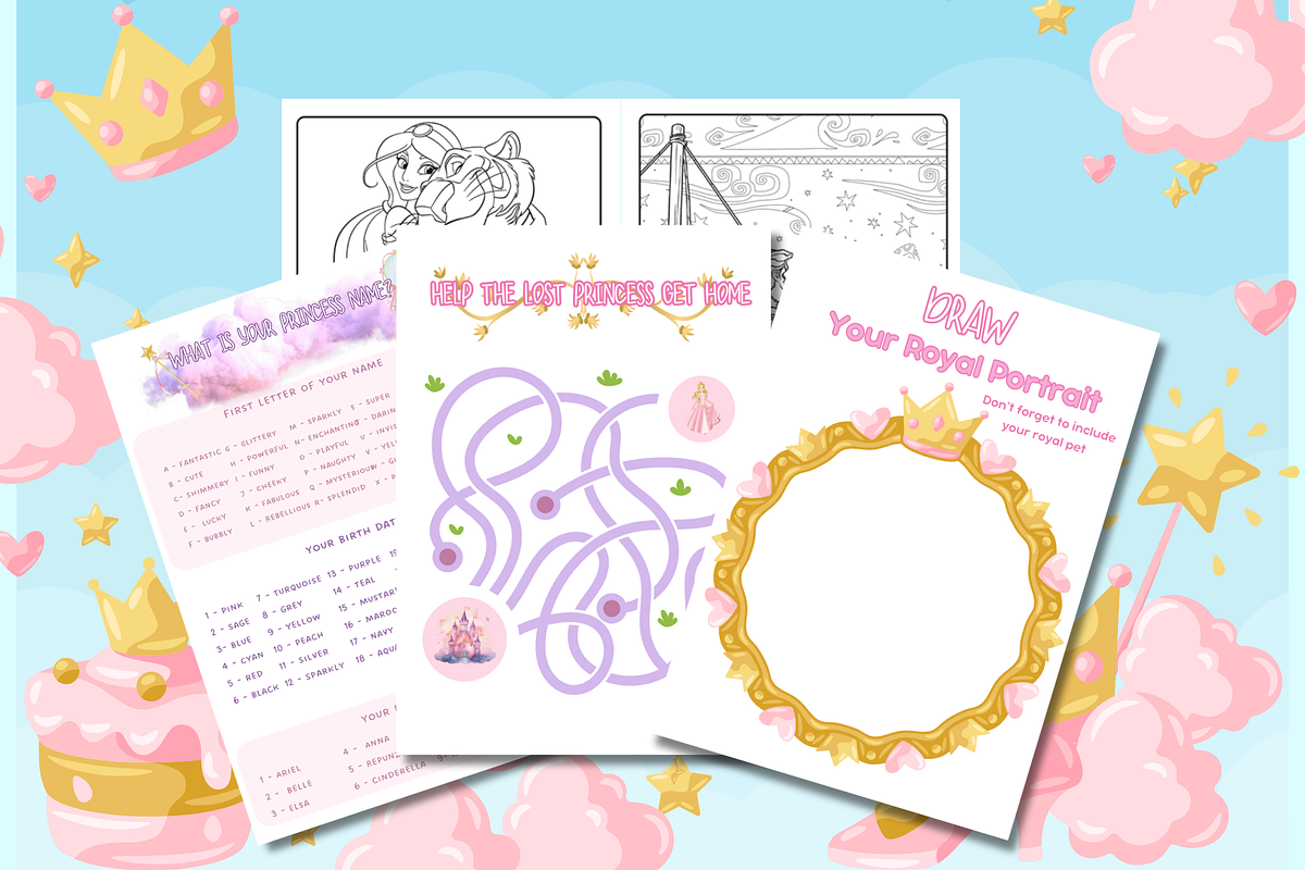 Princess Themed Activity Book, a Presentation Template by Contento BH (Photo 3 of 4)