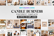 Candle Engagement Pinterest Template, a Social Media Template by Snapybiz (Thumbnail 2 of 10)