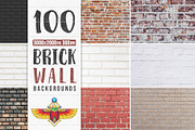 100 Brick Wall Backgrounds Pack, a Texture Graphic by pixaroma (Thumbnail 1 of 13)