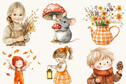 Watercolor Autumn Clipart, an Object Illustration by SparkyDesignsUS (Thumbnail 3 of 10)