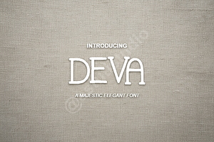 Deva – Elegant Sans Serif Font for L, a Font by Astuti Studio