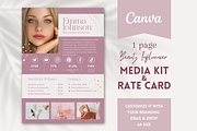 Beauty Influencer Media Kit Pink, a Resume Template by Golden Horizons Studio (Thumbnail 1 of 11)