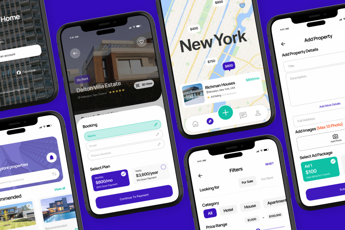 Houstate - Real Estate Property Find, an App Template by trabaskriya (Photo 3 of 5)
