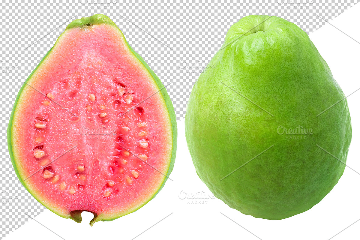 Green Pink fleshed Guava pieces, an Object Graphic by Fruits+Veggies (Photo 2 of 11)