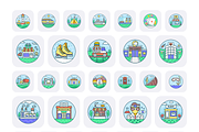 Landscape Icon Set, a Duotone Icon by Brickclay (Thumbnail 9 of 9)