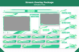 Green Frog Theme Overlay Stream, a Design Template by Mhagi27