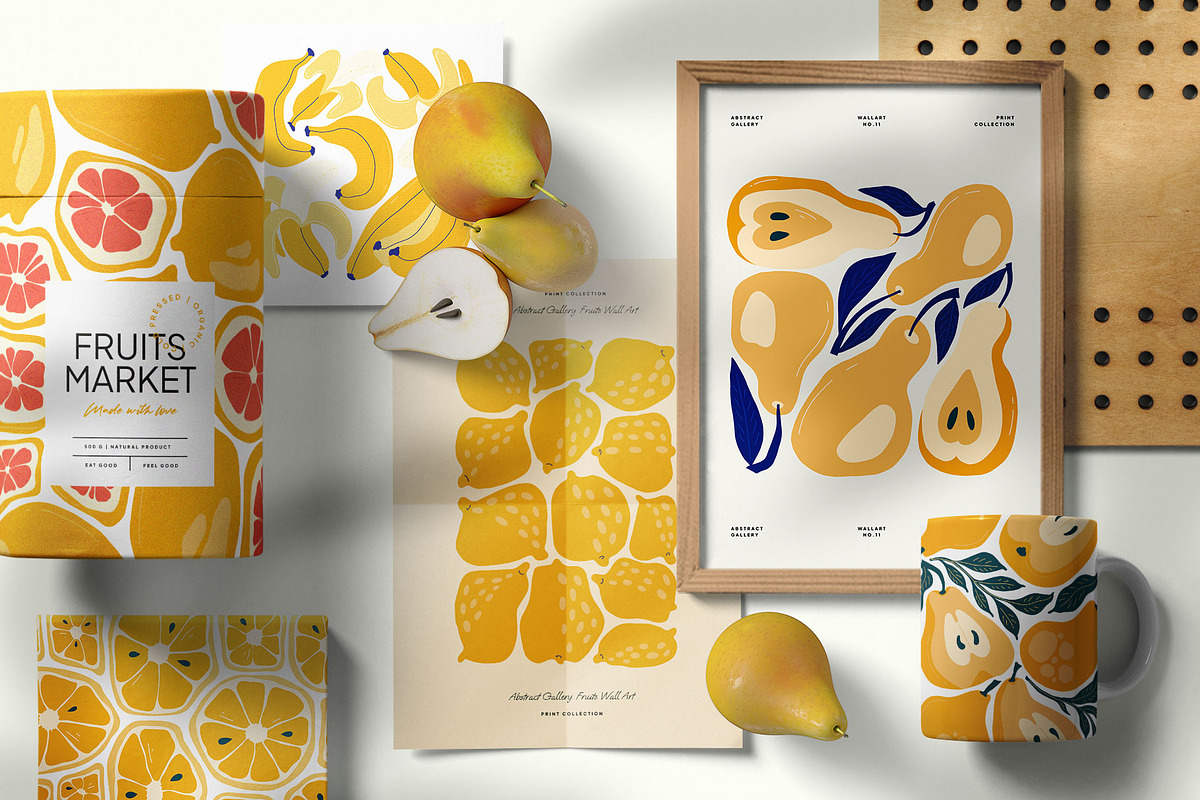 Modern Fruits | Wall Art Creator, an Object Graphic by Leleka.Store (Photo 2 of 18)