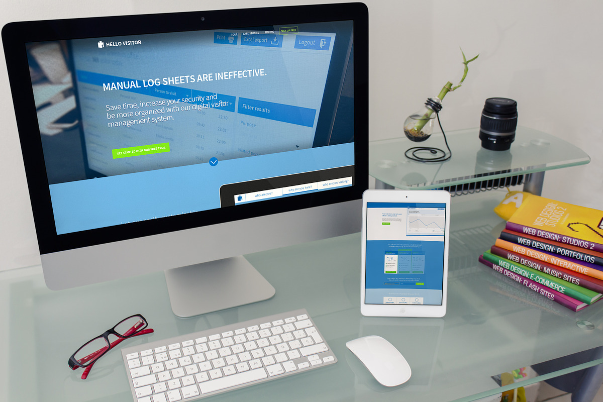 SaaS startup landing page, a Landing Page Template by AndreasGalster (Photo 1 of 5)