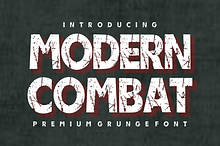 Modern Combat - Premium Grunge Font