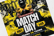 Football Match Day Flyer Template, a Flyer Template by Tarommir (Thumbnail 3 of 3)