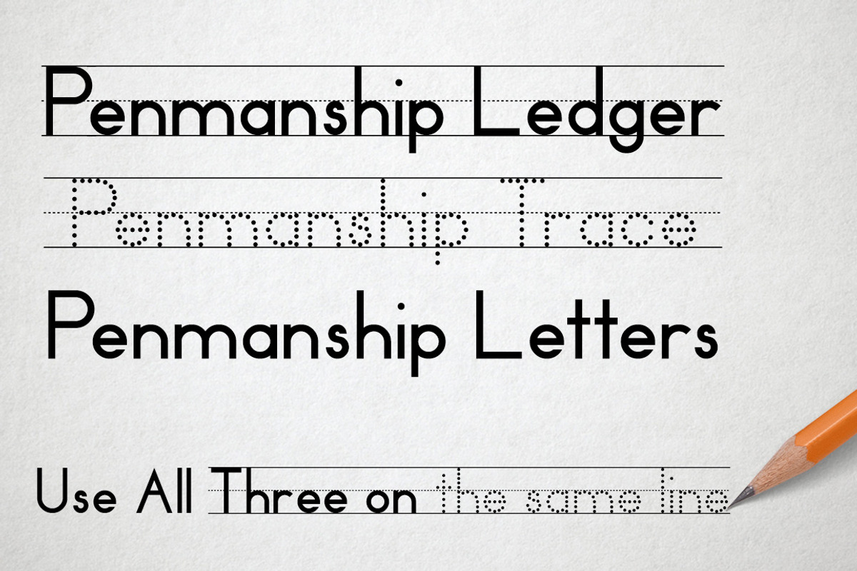 Penmanship Family, a Font by Essqué Productions (Photo 2 of 5)