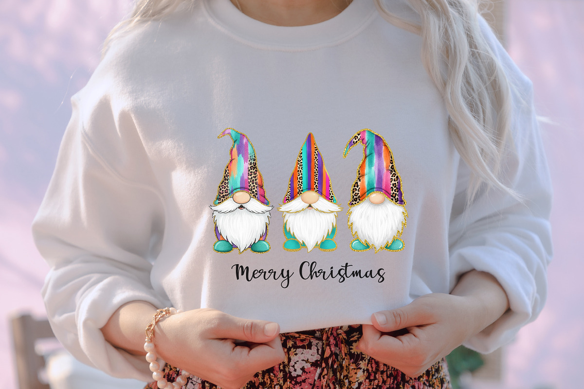 Merry Christmas Gnome Glitter, an Illustration by designcity5 (Photo 6 of 8)