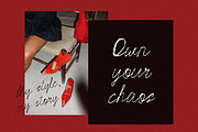 Red Strokes | Bold Messy Script Font, a Script Font by AnMark (Thumbnail 2 of 9)