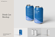 Drink Can Mockup, a Packaging Mockup by Design Source_ (Thumbnail 1 of 3)