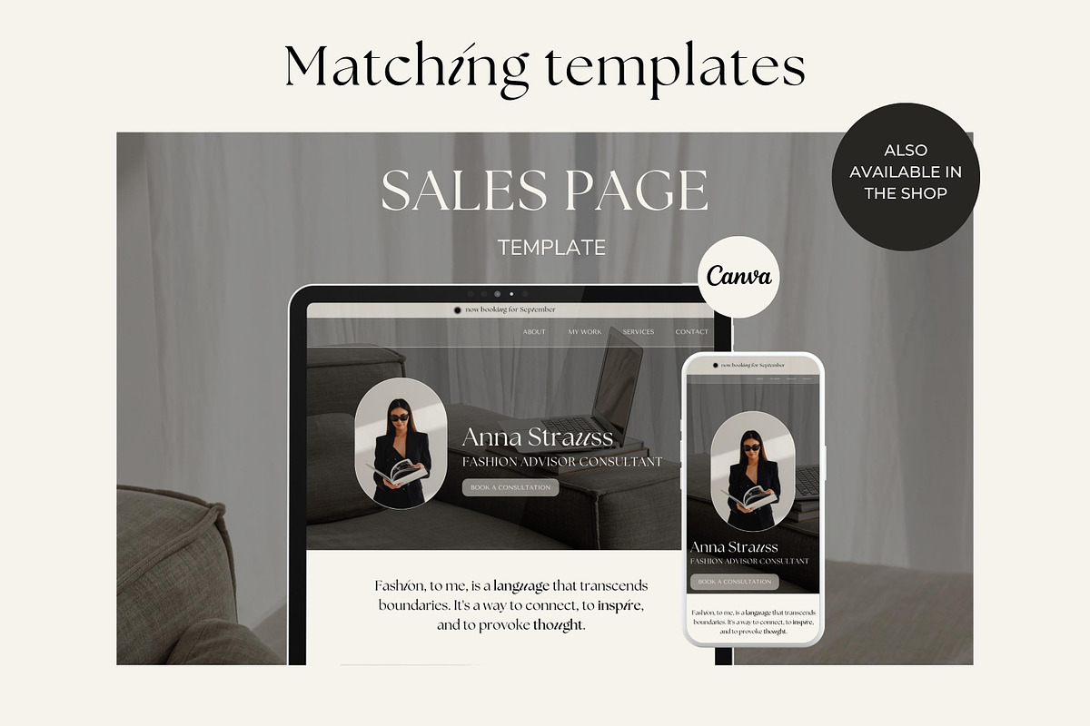 Link in bio instagram canva, a Social Media Template by Studio Suvelle