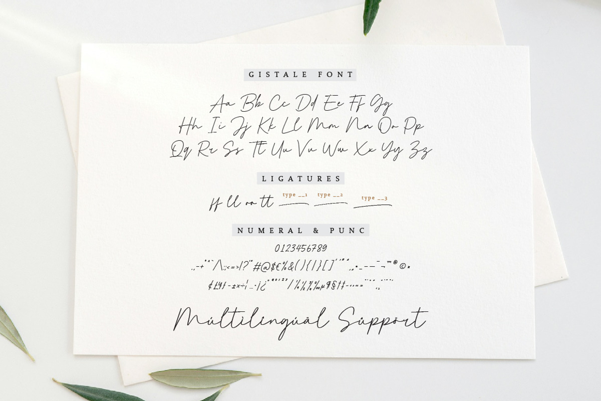 Gistale - Signature Script Font, a Handwritten Font by Typebae (Photo 9 of 9)