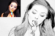 Real Pensil Sketch Photoshop Action preview 4