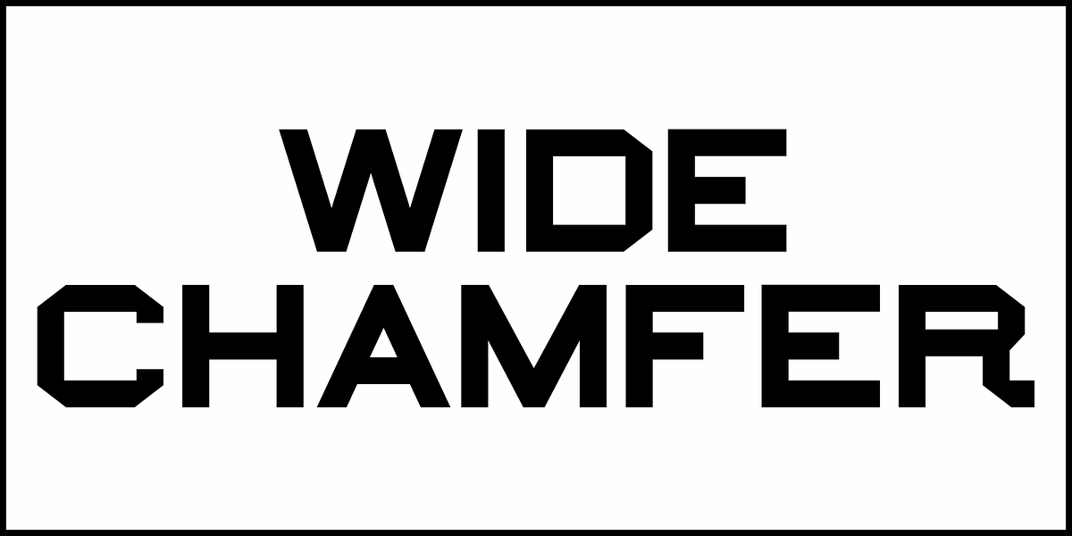 Wide Chamfer JNL, a Font by Jeff Levine Fonts (Photo 2 of 5)