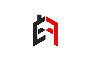 Letter EF Home Logo Design, a Branding & Logo Template by Salman Shop