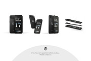 iPhone 17 Air Mockup Set, an iPhone Mockup by Country4k (Thumbnail 4 of 4)