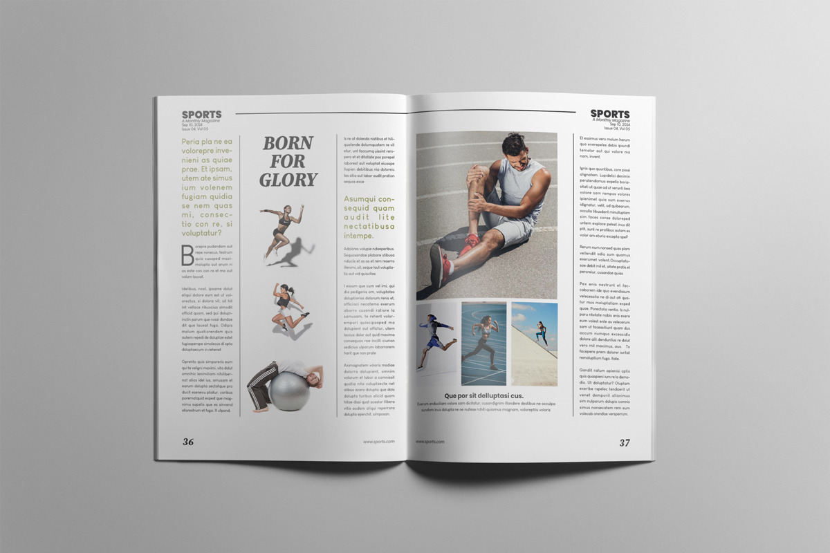 The Best Sports Magazine, a Magazine Template by Swayang (Photo 20 of 23)