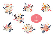 Fall / Autumn Flower ELEMENTS SET, a Decorative Illustration by MooBeer (Thumbnail 3 of 6)