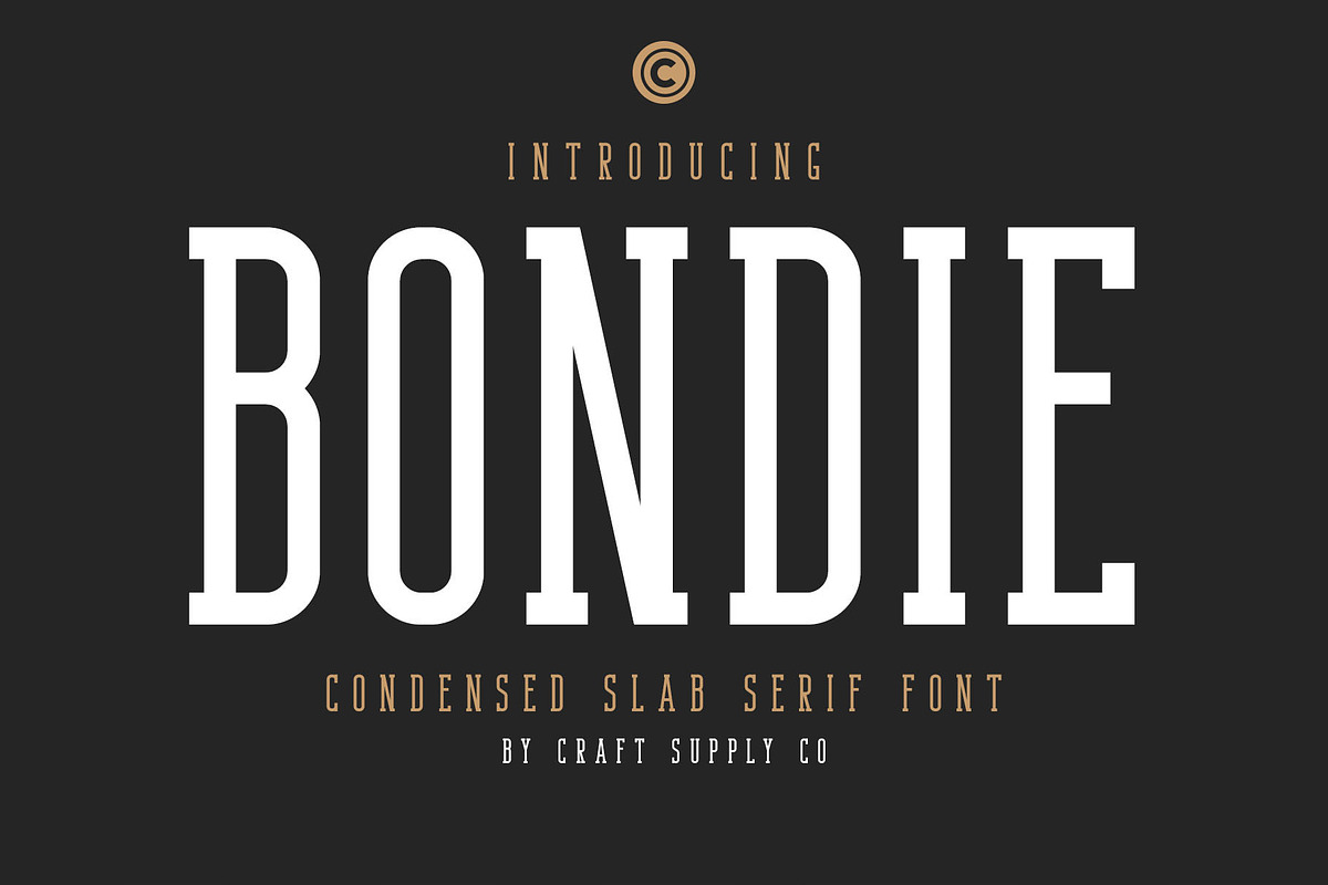 Bondie - Condensed Slab Serif Font, a Slab Serif Font by Craft Supply Co. (Photo 13 of 13)