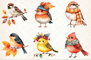 Whimsical Fall Autumn Birds Clipart, an Illustration by Rose Art (Thumbnail 3 of 4)