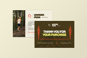 Wanderpeak - Thank You Card, a Card Template by StreaksideStd (Thumbnail 1 of 3)