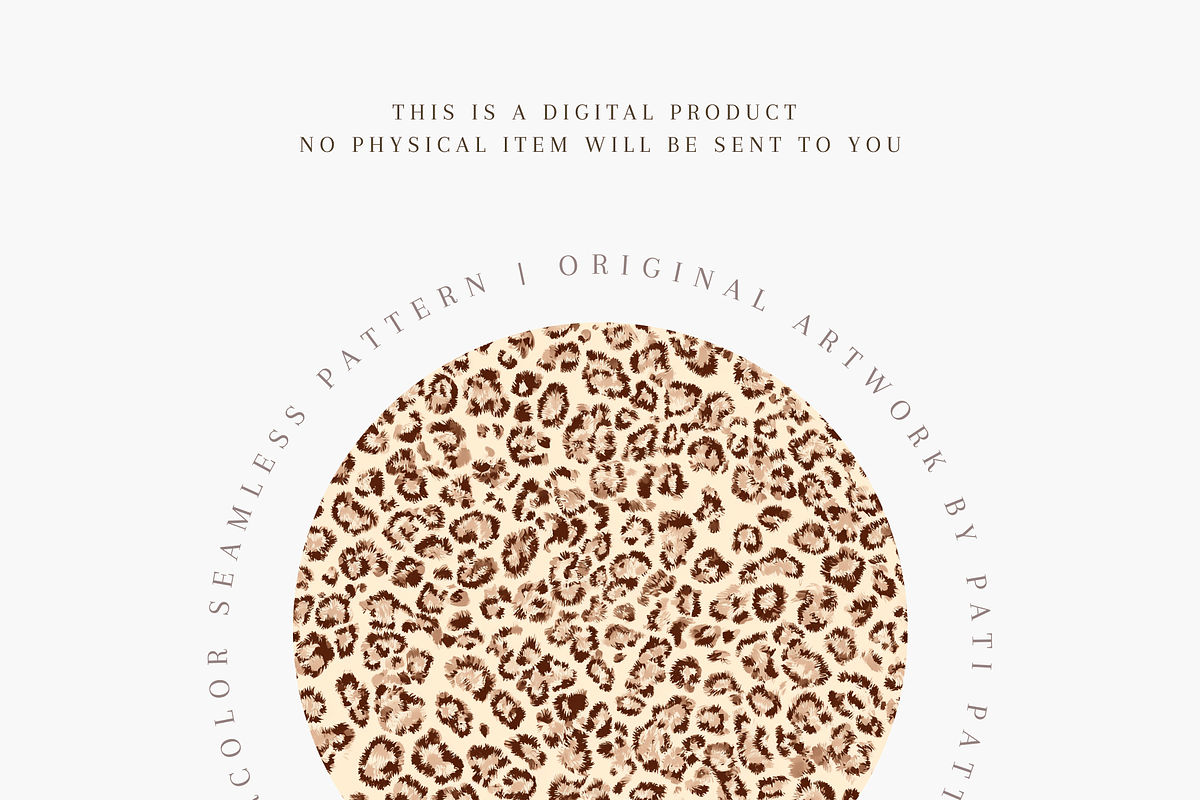 Leopard Seamless Pattern Sepia Tones, a Pattern Graphic by Pati Charm Studio (Photo 4 of 8)