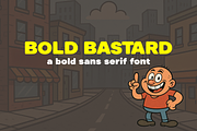 Bold Bastard Font, a Sans Serif Font by Redmixx Design (Thumbnail 1 of 4)