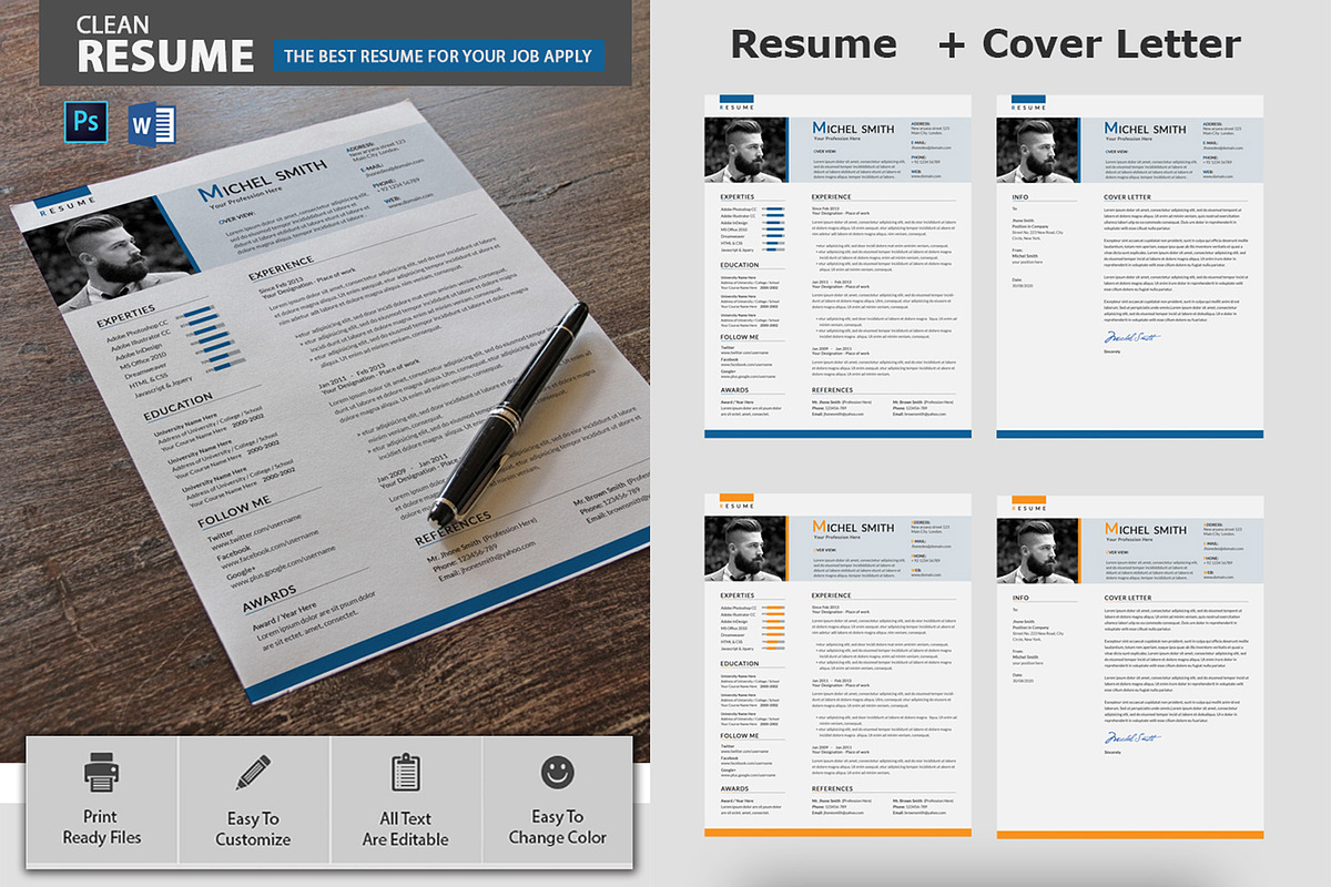 Resume Template, a Resume Template by Artiverge (Photo 1 of 3)