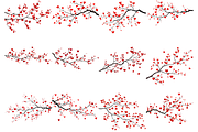 Watercolor Heart Branches Clipart, a Decorative Illustration by stickermadness (Thumbnail 3 of 4)