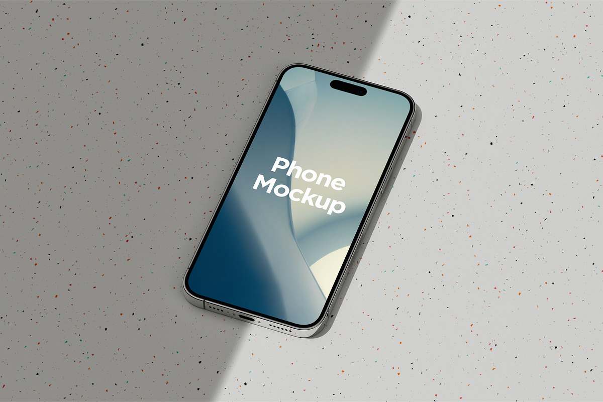 4 Lying iPhone 14 Pro Max Mockups, an iPhone Mockup by DreamVisuals (Photo 2 of 4)