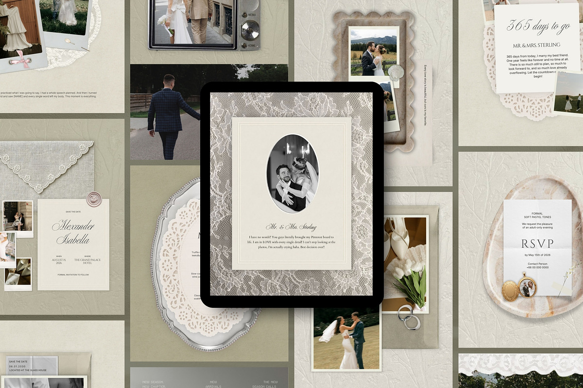 Quiet Luxury Bridal Kit, a Social Media Template by Pani Temp. (Photo 5 of 17)