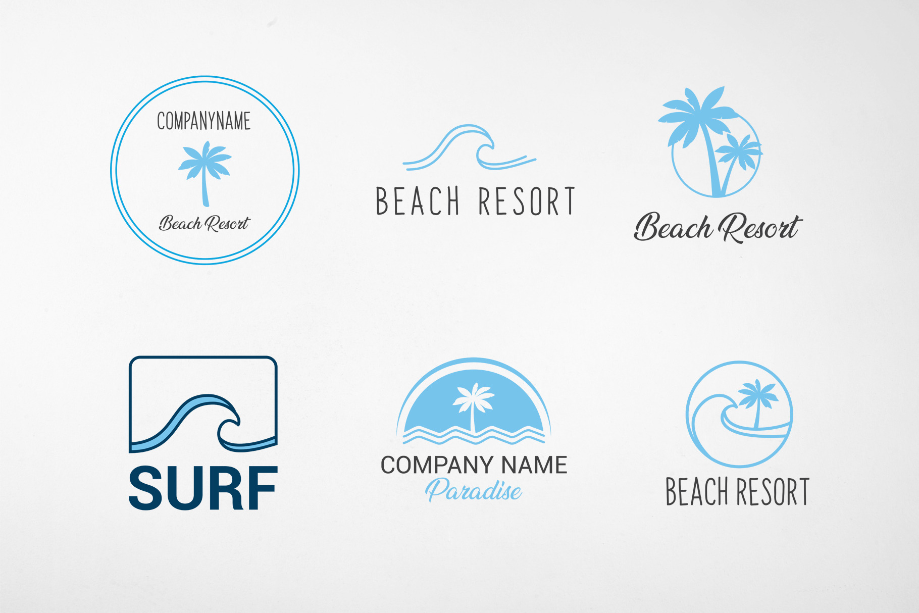 Tropical Beach Logo Pack, a Branding & Logo Template by Medianeka