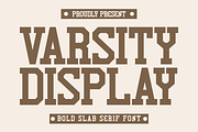 Varsity Display - Bold Slab Serif, a Slab Serif Font by Pian45 Studio (Thumbnail 1 of 8)