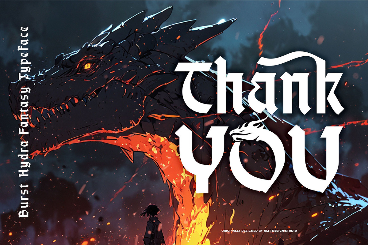 Burst Hydra Font, a Blackletter Font by alit design (Photo 17 of 17)