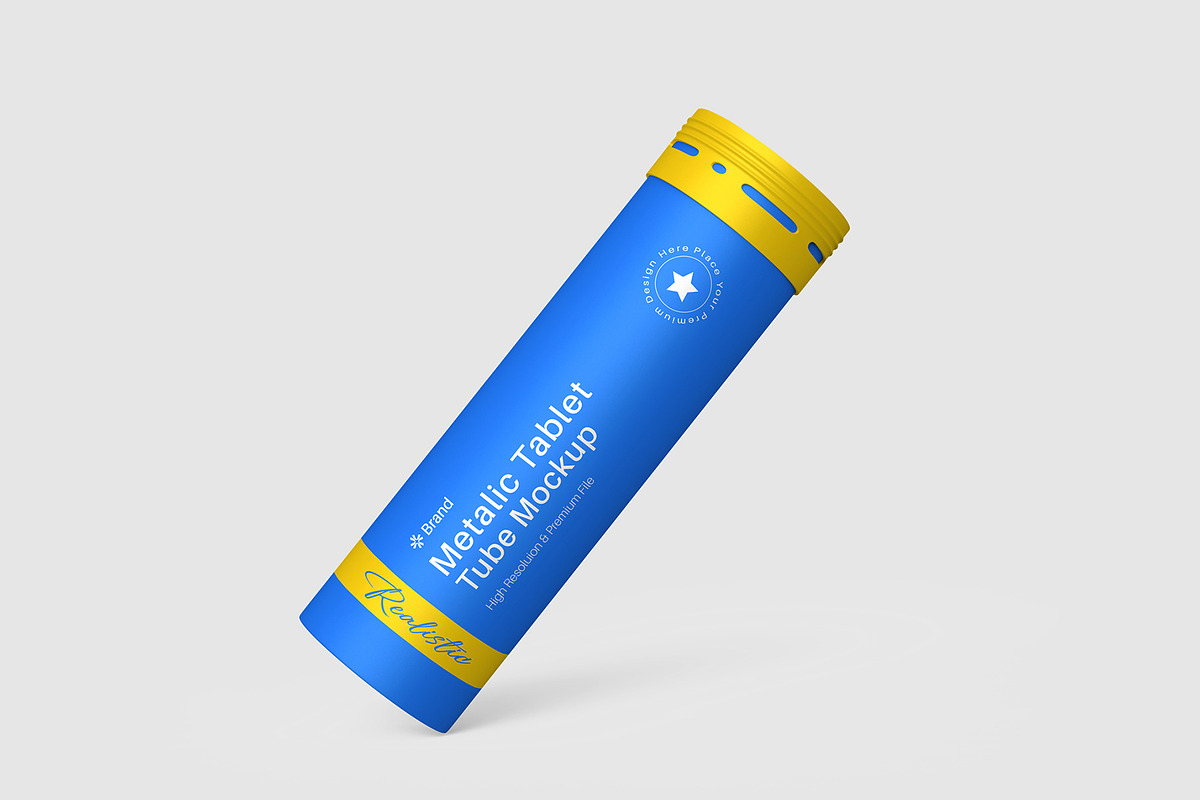 Tablet Tube Mockup PSD, a Packaging Mockup by graphypix (Photo 1 of 4)