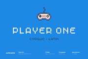 Player One - Pixel Typeface, a Sans Serif Font by alpercakici (Thumbnail 1 of 13)