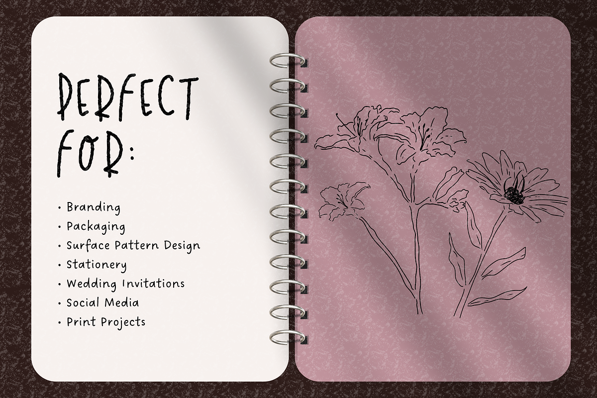 Wildflower Ink Atelier, a Decorative Illustration by The Journey Atelier (Photo 7 of 19)